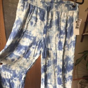 Blue tie dye palazzo pants 💙